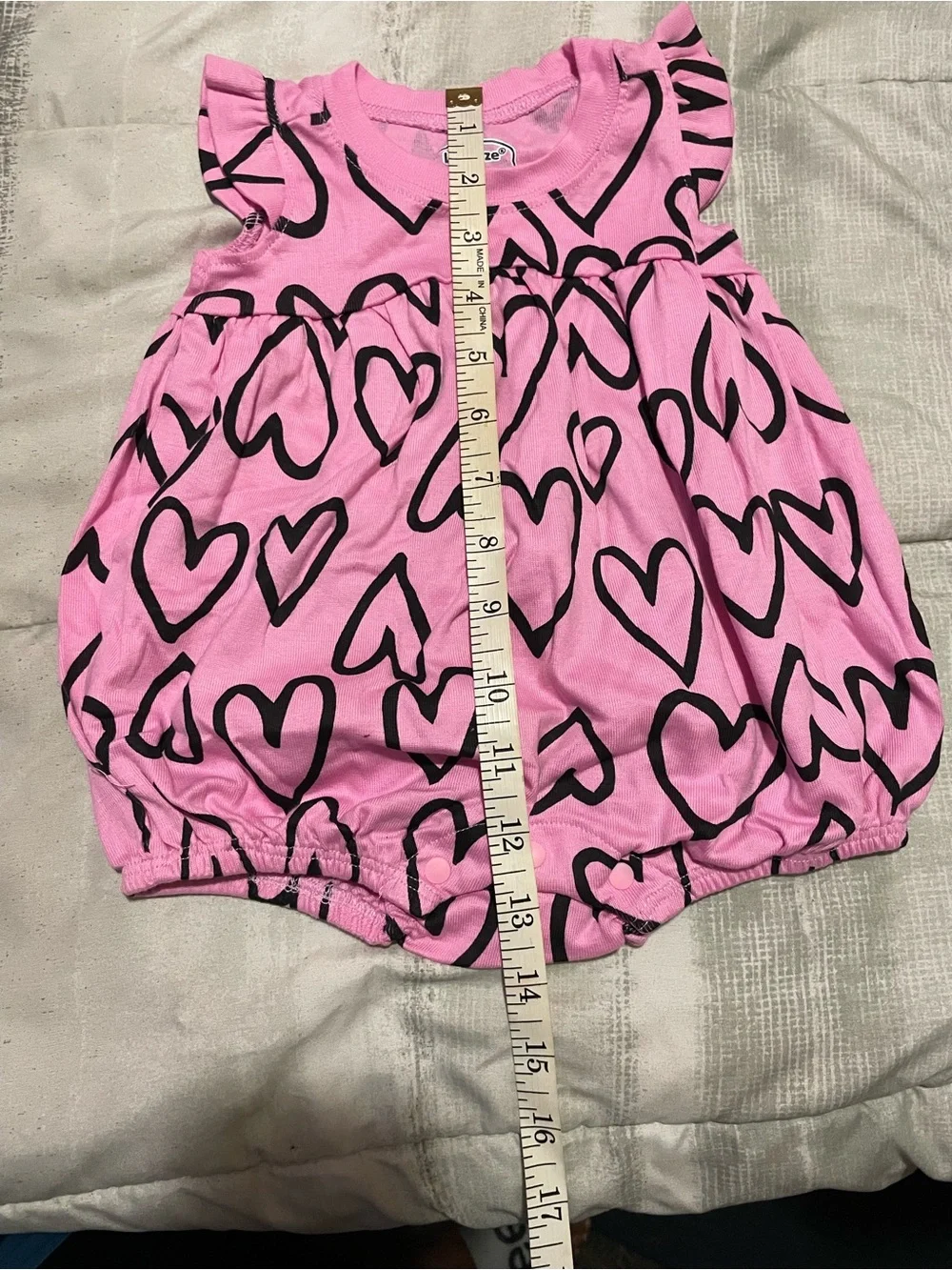 Lamaze Pink Heart Romper & White Rainbow Romper Pair
